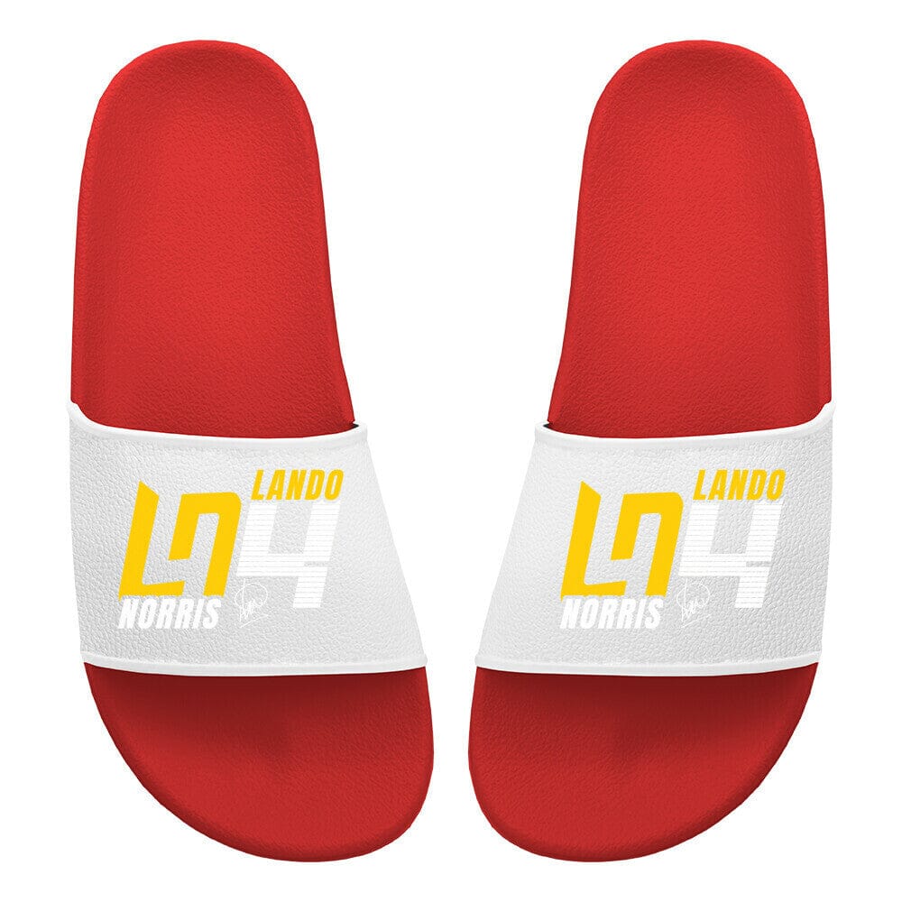 Badelatschen Lando Norris Slippers MarketPrint 36 Rot 