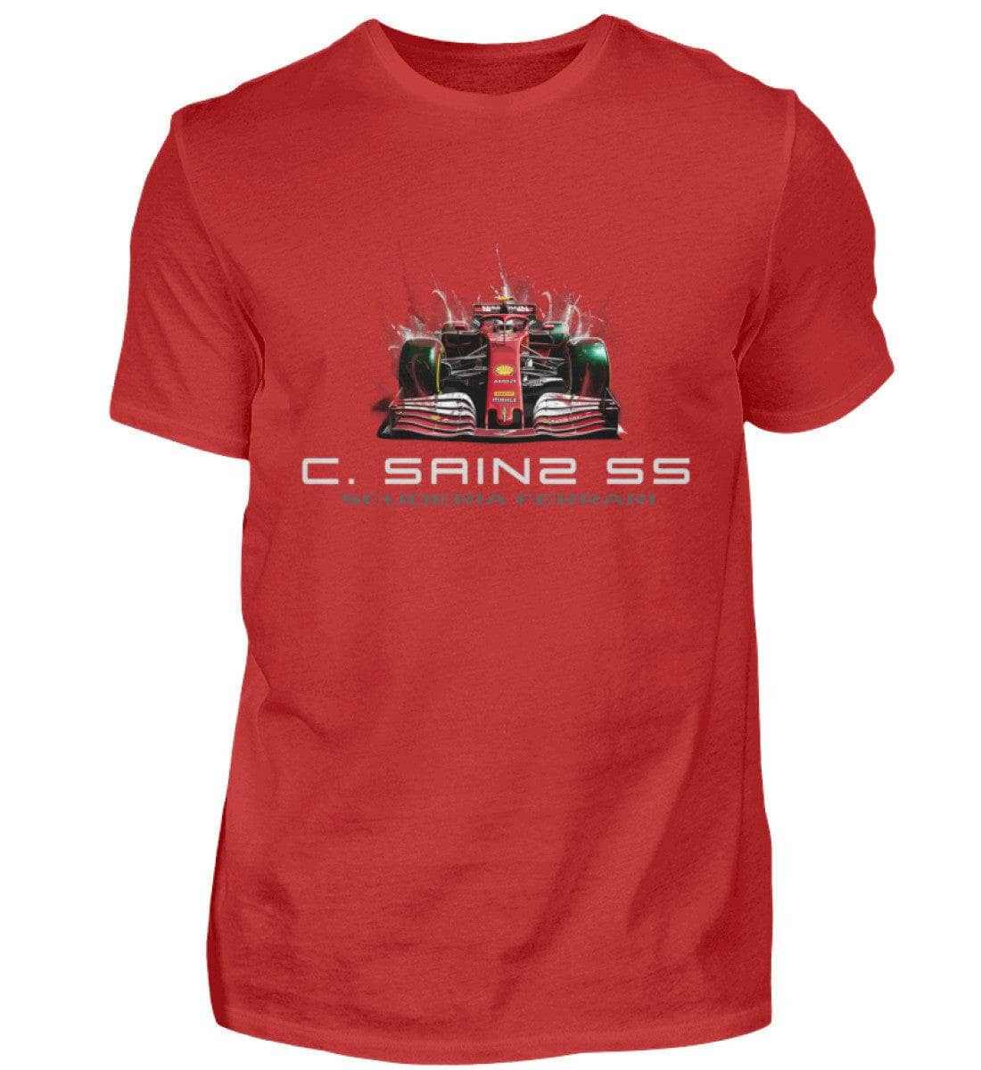 Carlos Sainz Scuderia Ferrari - Unisex Shirt T-Shirt Novawear Red XS 