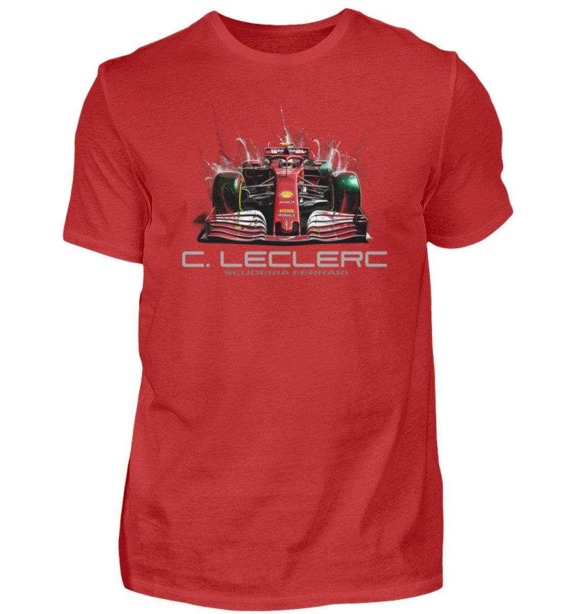 Charles Leclerc Scuderia Ferrari - Unisex Shirt T-Shirt Novawear Red XS 