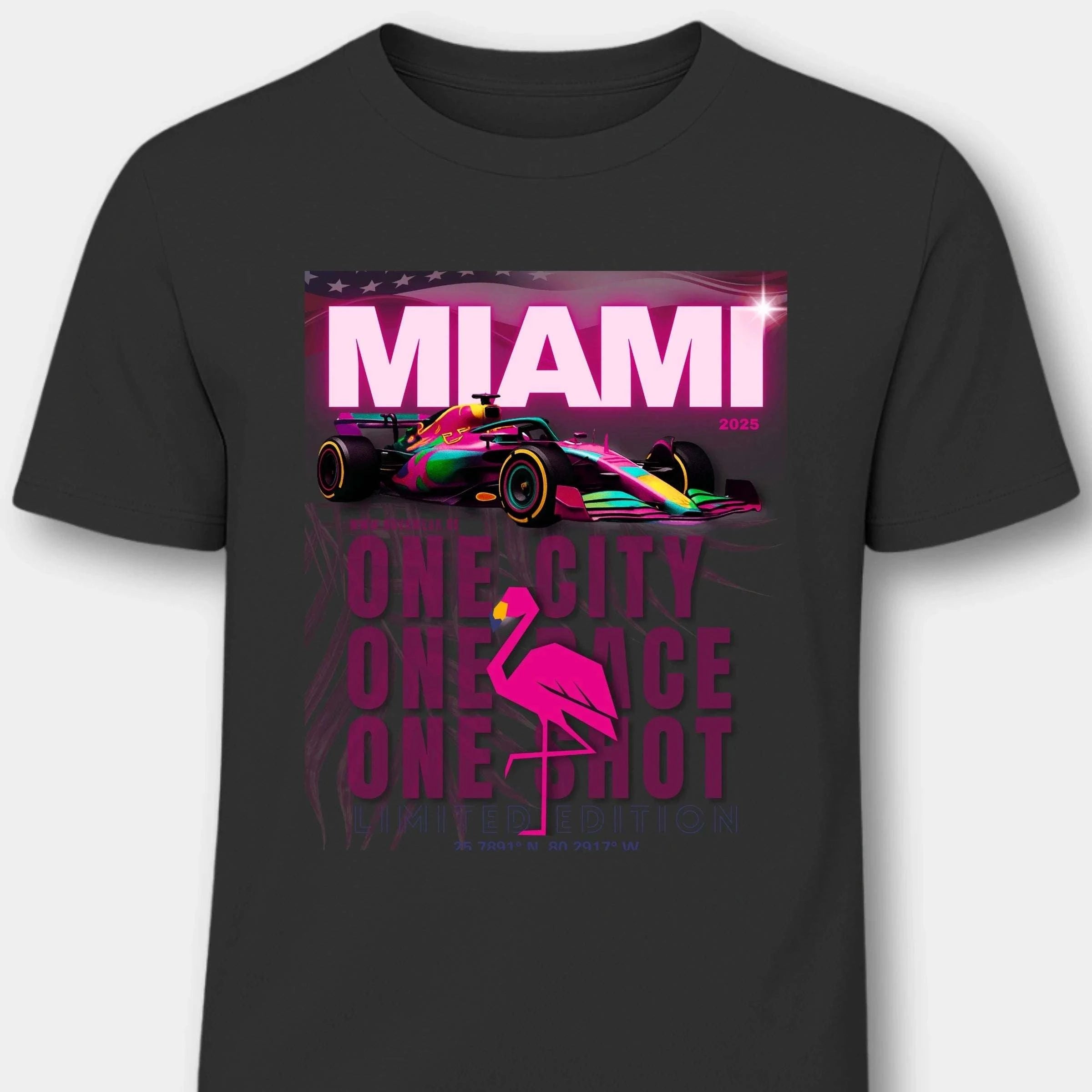 F1 MIAMI Special Shirt – Limited Edition | Nur 100 je Farbe | Motorsport Statement T-Shirt für Herren Herren Basic T-Shirt Novawear Black XS 