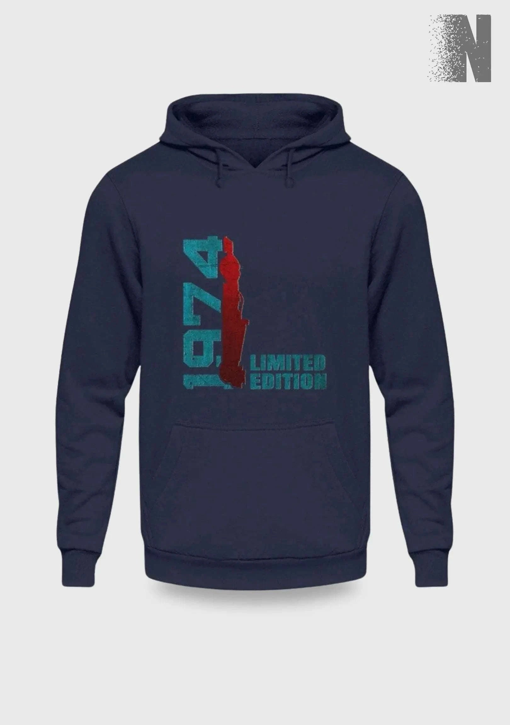 F1 Racing 1974 Limited Edition Geburtstag - Unisex Hoodie Kapuzenpullover Novawear Oxford Navy XS 