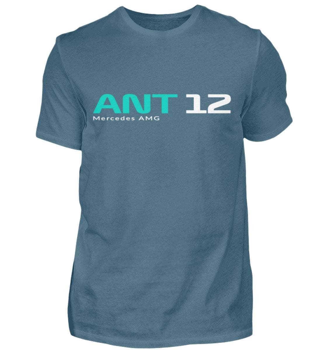 F1 Racing Andrea Kimi Antonelli 12 - Herren Shirt Herren Basic T-Shirt Shirtee Stone Blue XS 