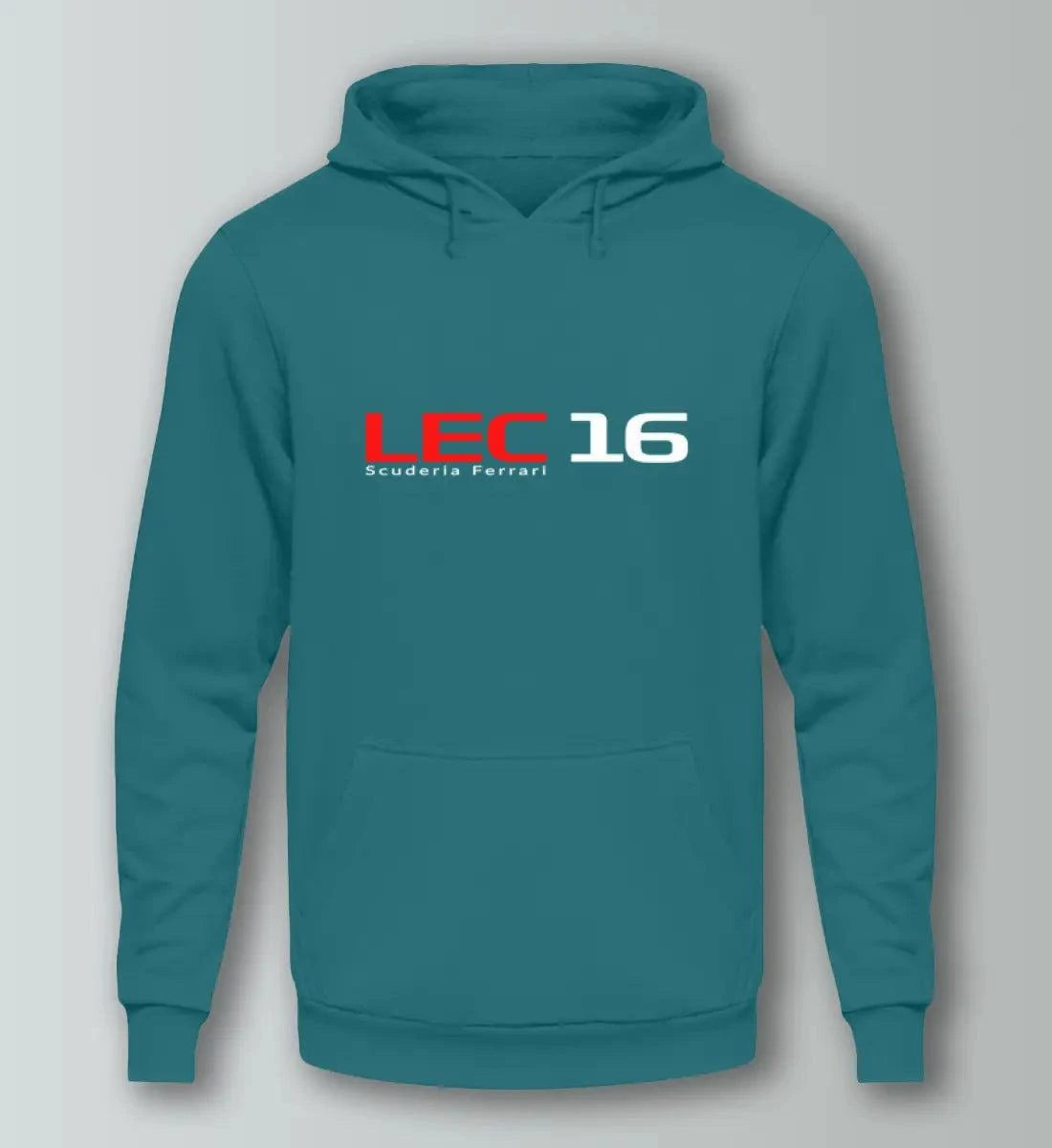 F1 Racing Charles Leclerc 16 - Unisex Hoodie Kapuzenpullover Novawear Airforce Blue XS 