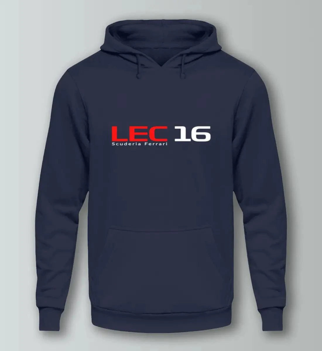 F1 Racing Charles Leclerc 16 - Unisex Hoodie Kapuzenpullover Novawear Oxford Navy XS 