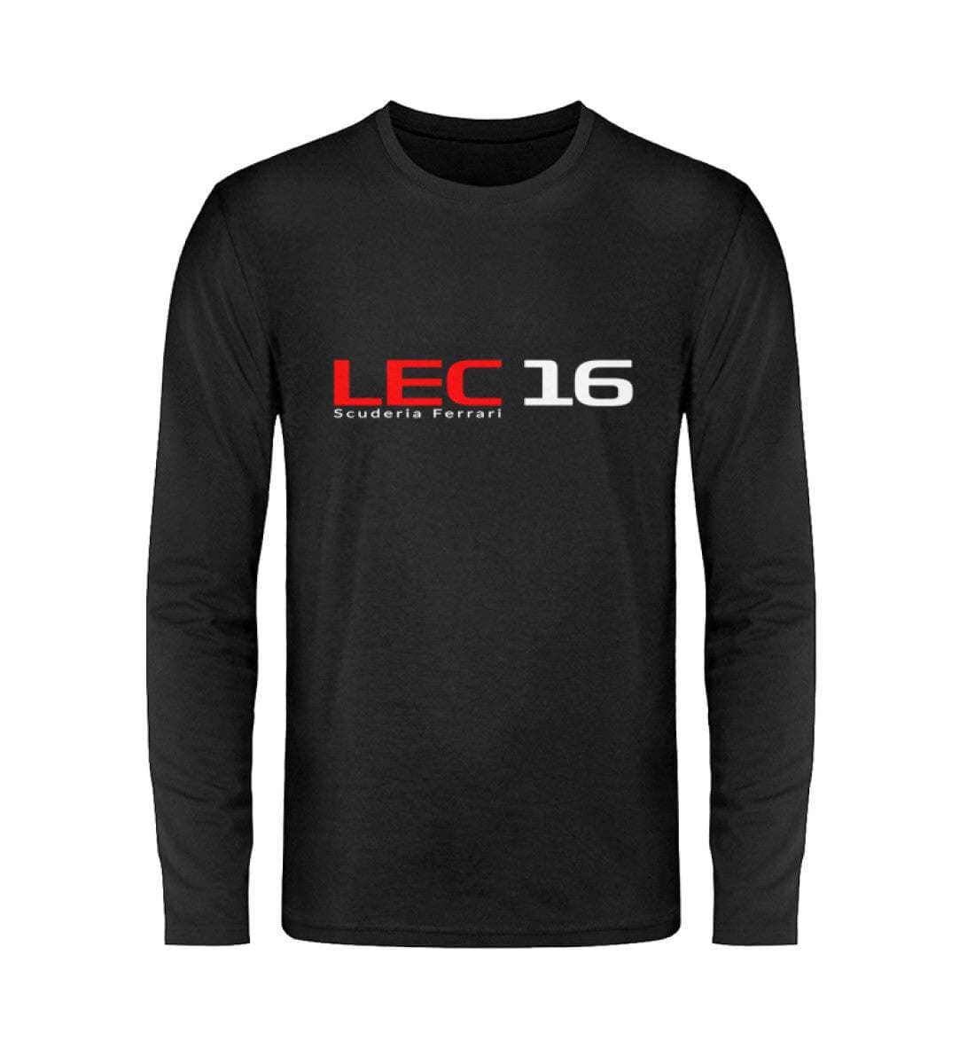 F1 Racing Charles Leclerc 16 - Unisex Langarmshirt Langarmshirt Novawear Schwarz S 