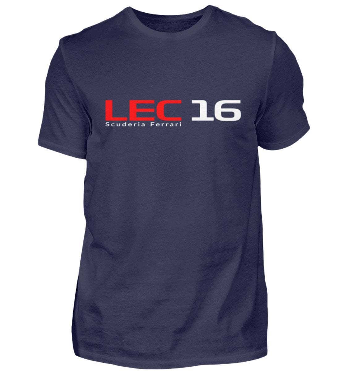 F1 Racing Charles Leclerc 16 - Unisex Shirt T-Shirt Novawear Navy XS 