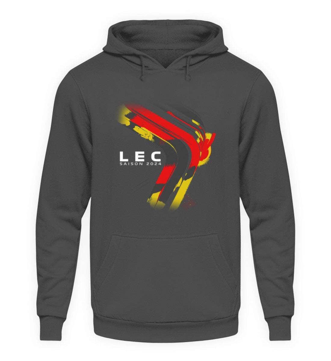 F1 Racing Charles Leclerc 2024 Limited Edition - Unisex Hoodie Hoodie Novawear Steel Grey (Solid) XS 