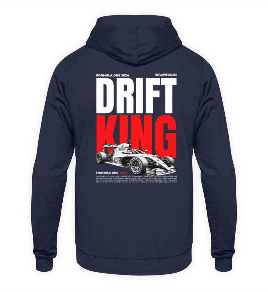 F1 Racing Drift King - Unisex Hoodie Unisex Hoodie Novawear Oxford Navy XS 