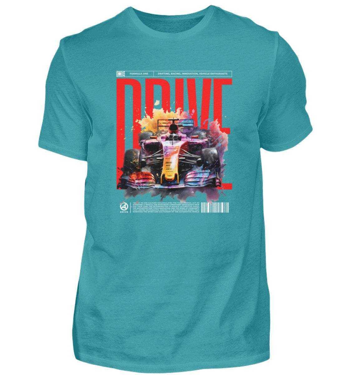 F1 Racing DRIVE - Herren Shirt T-Shirt Novawear Poolblau XS 