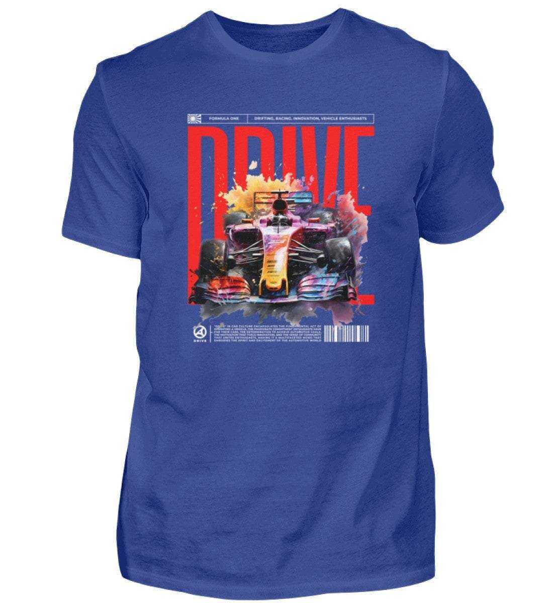 F1 Racing DRIVE - Herren Shirt T-Shirt Novawear Royalblau XS 