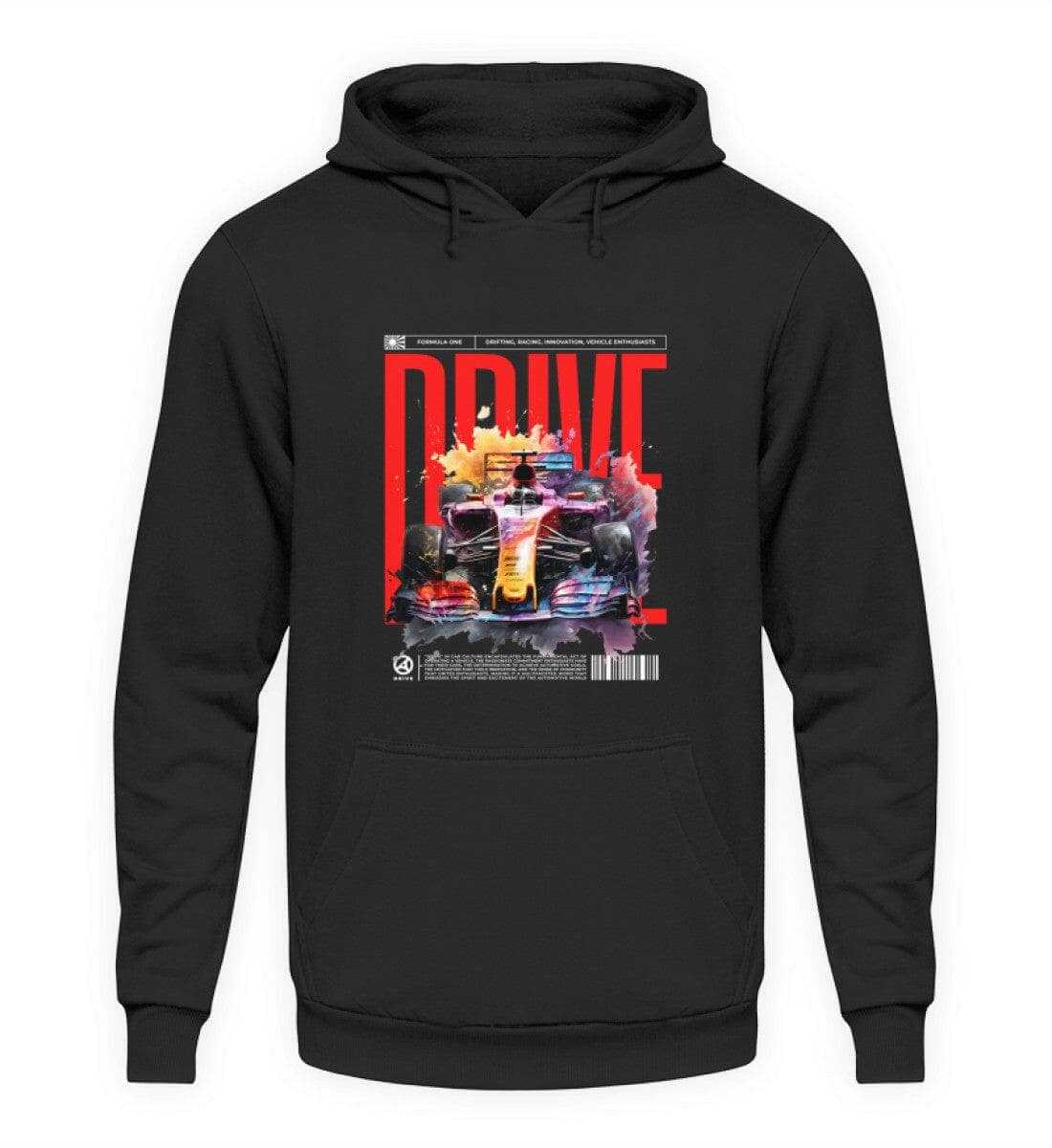 F1 Racing DRIVE - Unisex Hoodie Hoodie Novawear Tief Schwarz XS 