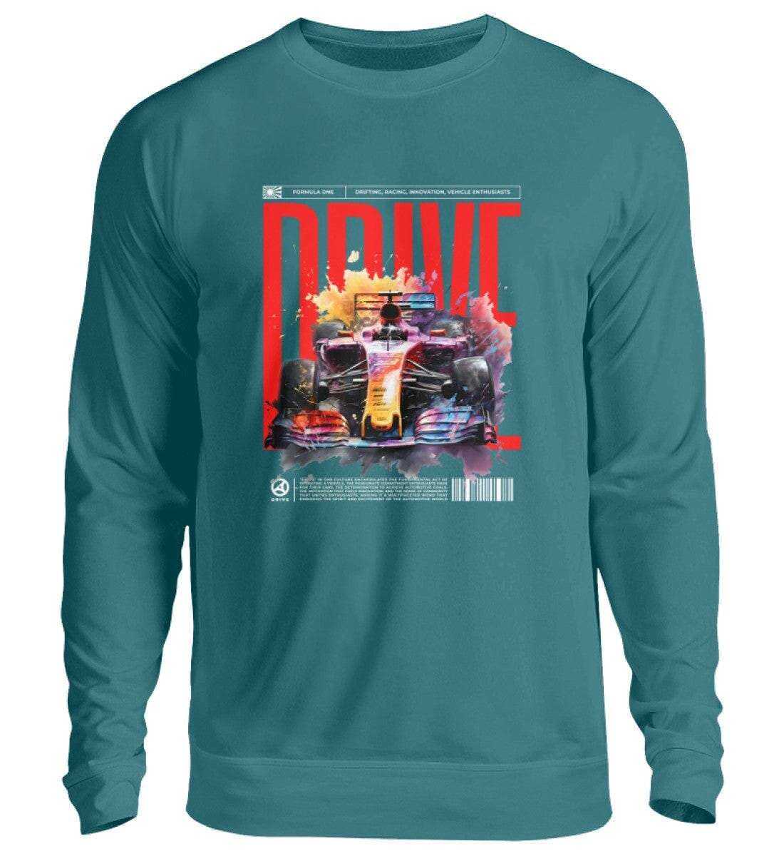 F1 Racing DRIVE - Unisex Pullover Sweatshirt Novawear Airforce Blue XS 