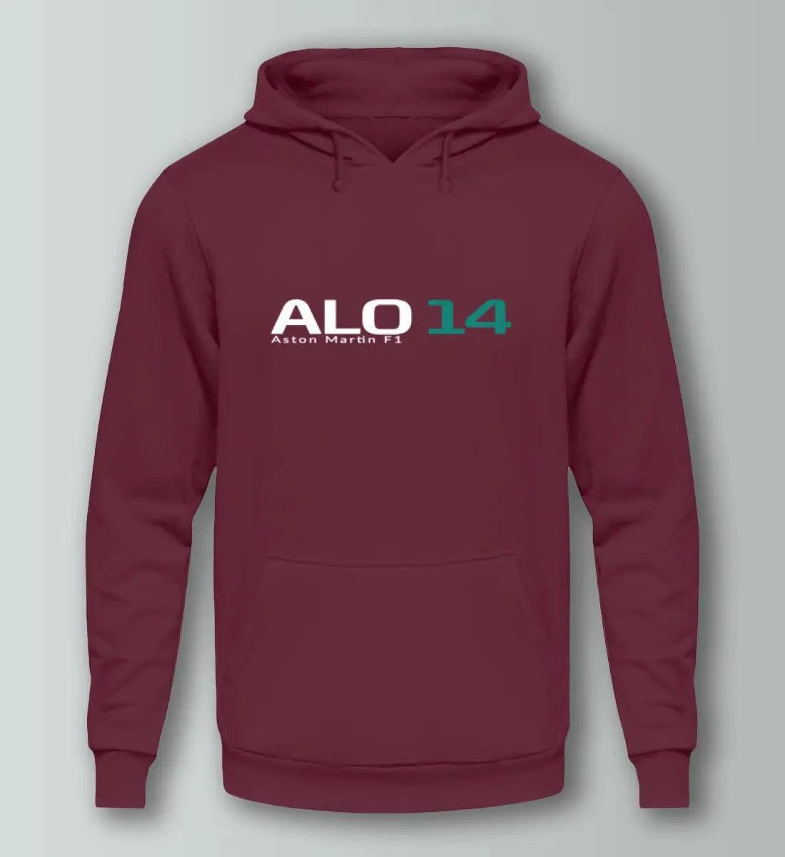 F1 Racing Fernando Alonso 14 - Unisex Hoodie Kapuzenpullover Novawear Burgundy XS 