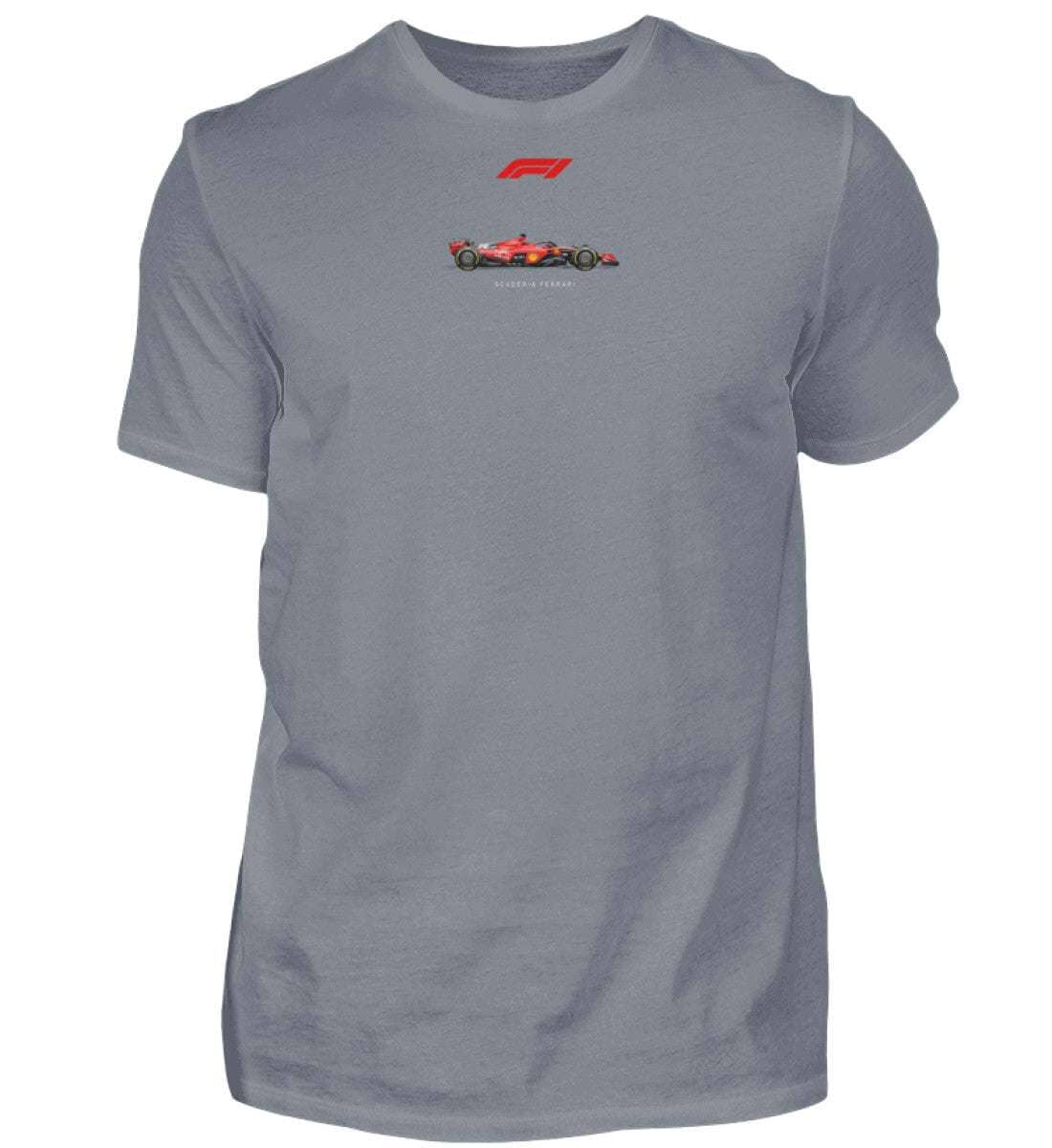 F1 Racing Ferrari - Unisex Shirt T-Shirt Novawear Pacific Grey S 