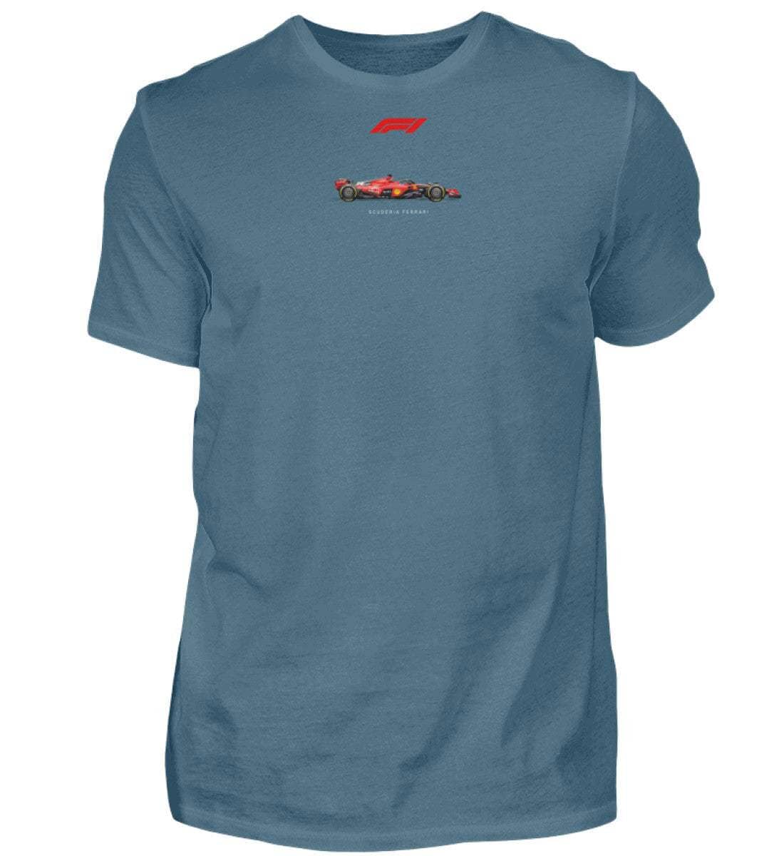 F1 Racing Ferrari - Unisex Shirt T-Shirt Novawear Steinblau XS 