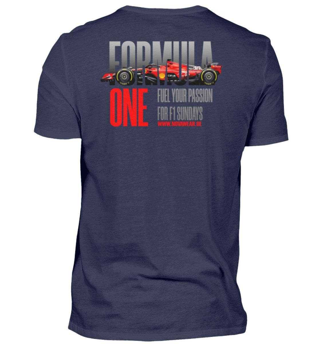 F1 Racing Fuel Your Passion Backside - Unisex Shirt T-Shirt Novawear Navy XS 