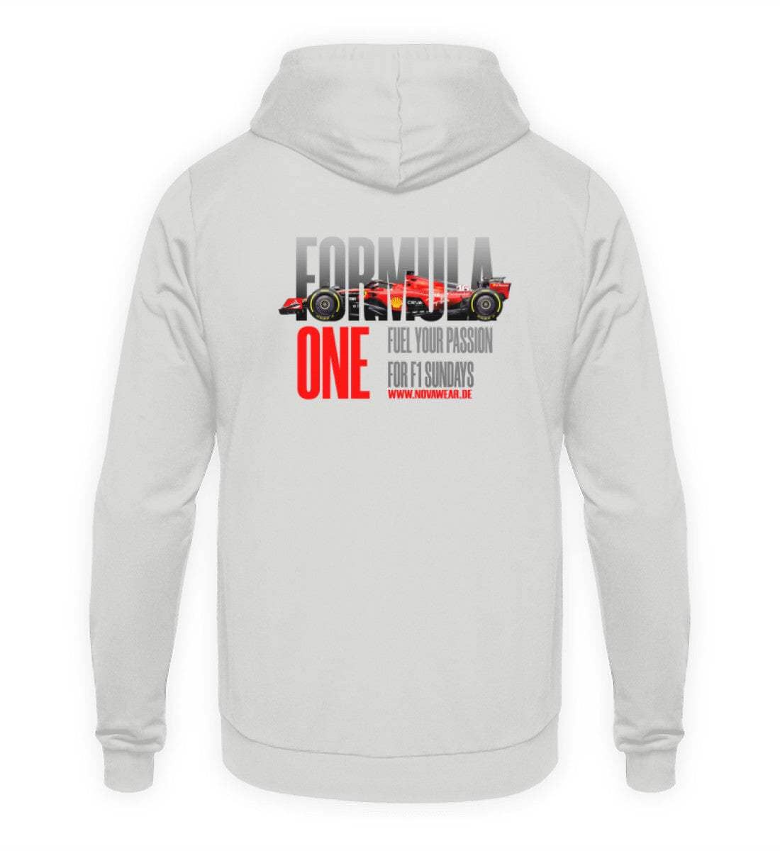 F1 Racing Fuel Your Passion - Unisex Hoodie Backside Hoodie Novawear Sport Grey XS 