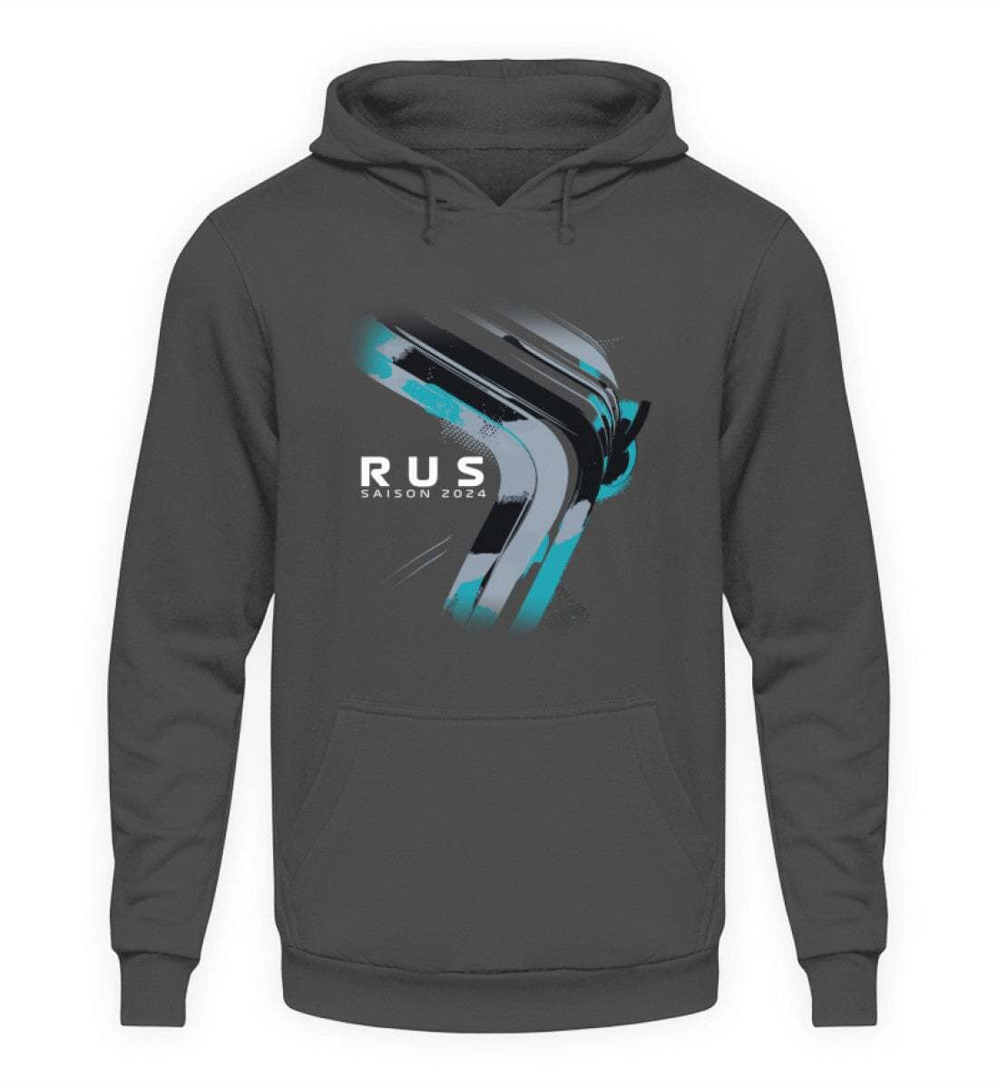 F1 Racing George Russell 2024 Limited Edition - Unisex Hoodie Hoodie Novawear Steel Grey (Solid) XS 