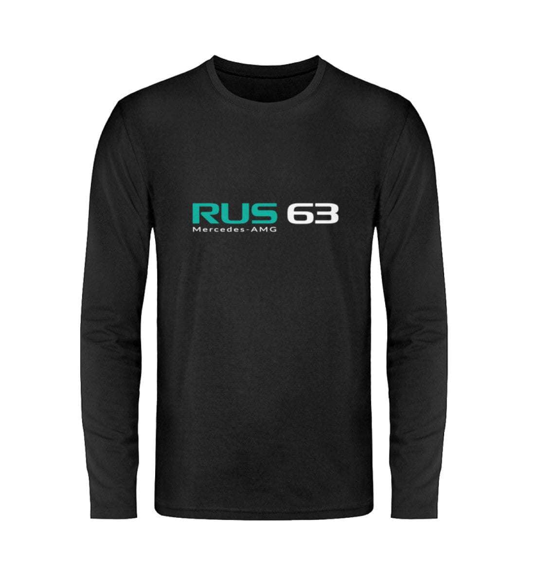 F1 Racing George Russell 63 - Unisex Langarmshirt Langarmshirt Novawear Schwarz S 