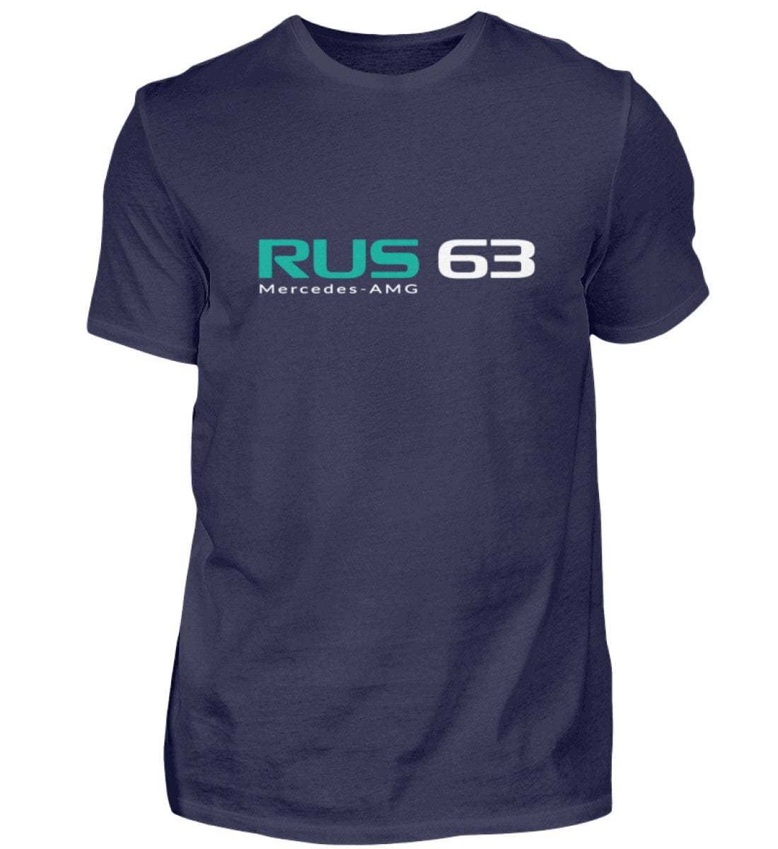 F1 Racing George Russell 63 - Unisex Shirt T-Shirt Novawear Navy XS 