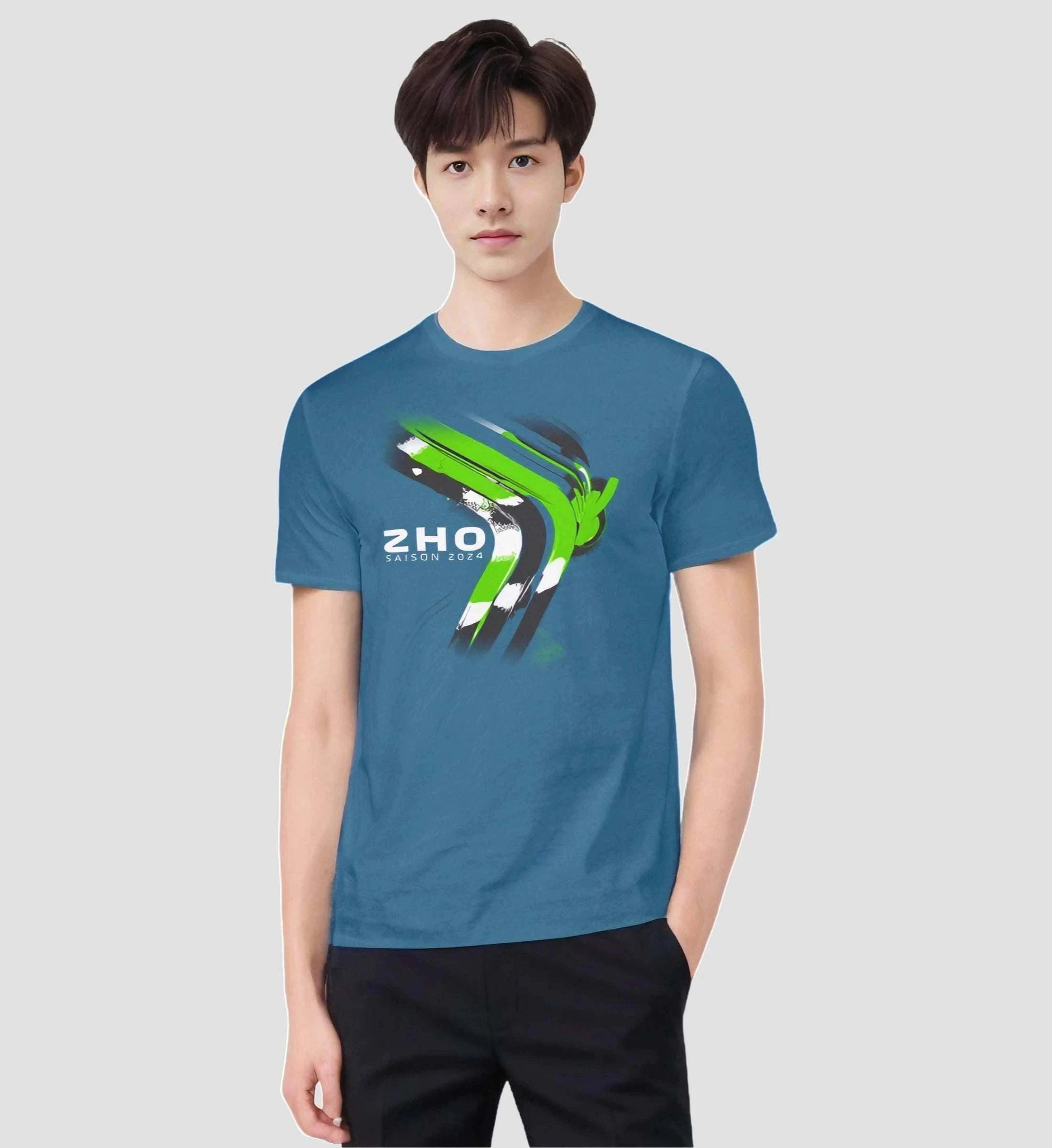 F1 Racing Guanyu Zhou 2024 Limited Edition - Herren Shirt T-Shirt Novawear Steinblau XS 