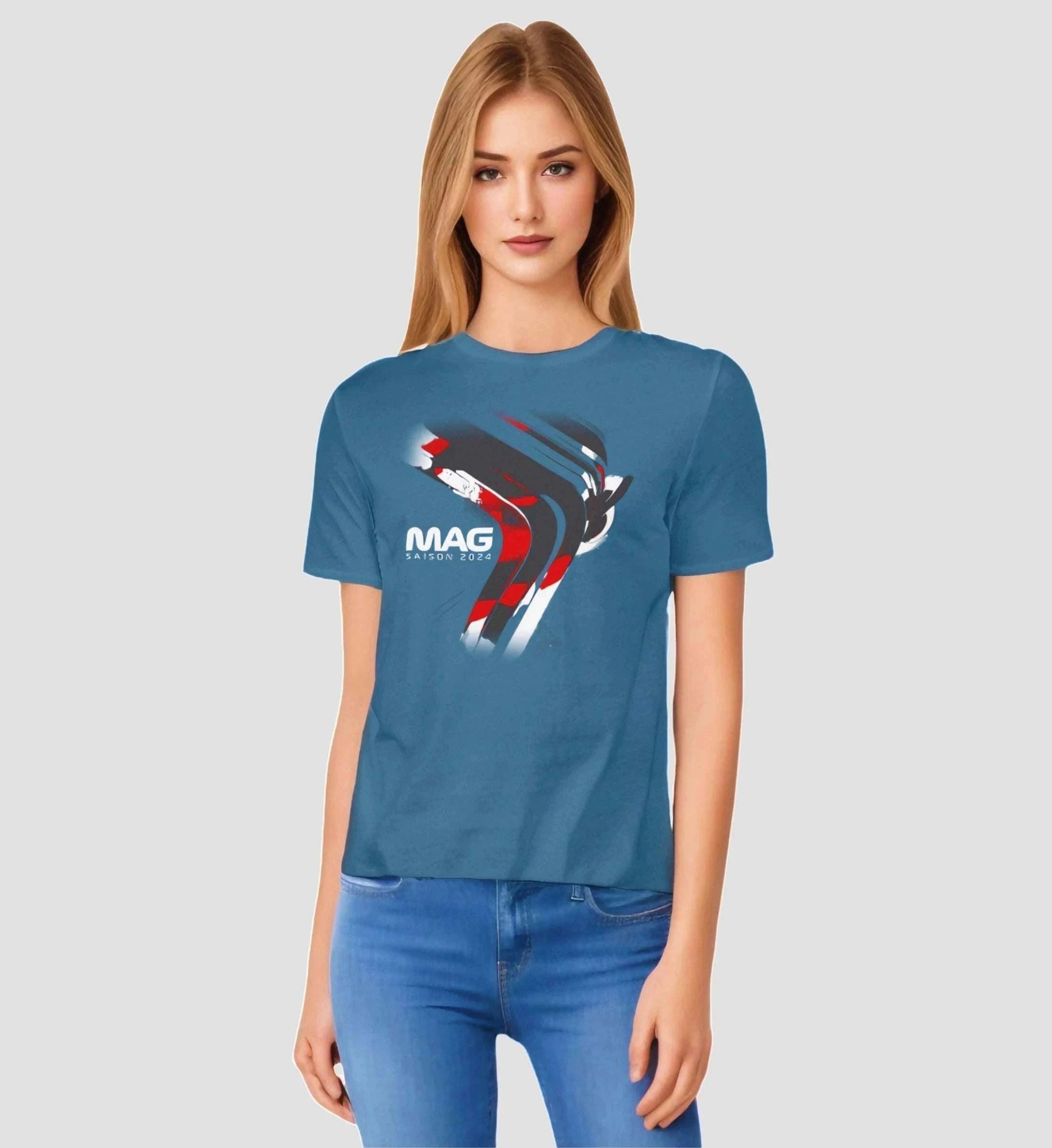 F1 Racing Kevin Magnussen 2024 Limited Edition - Herren Shirt T-Shirt Novawear Steinblau XS 