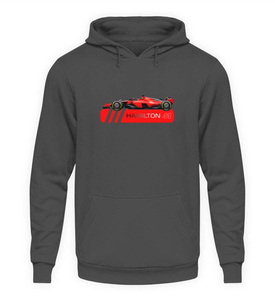 F1 Racing L. Hamilton Ferrari Limited Edition - Unisex Hoodie Hoodie Novawear Steel Grey (Solid) XS 