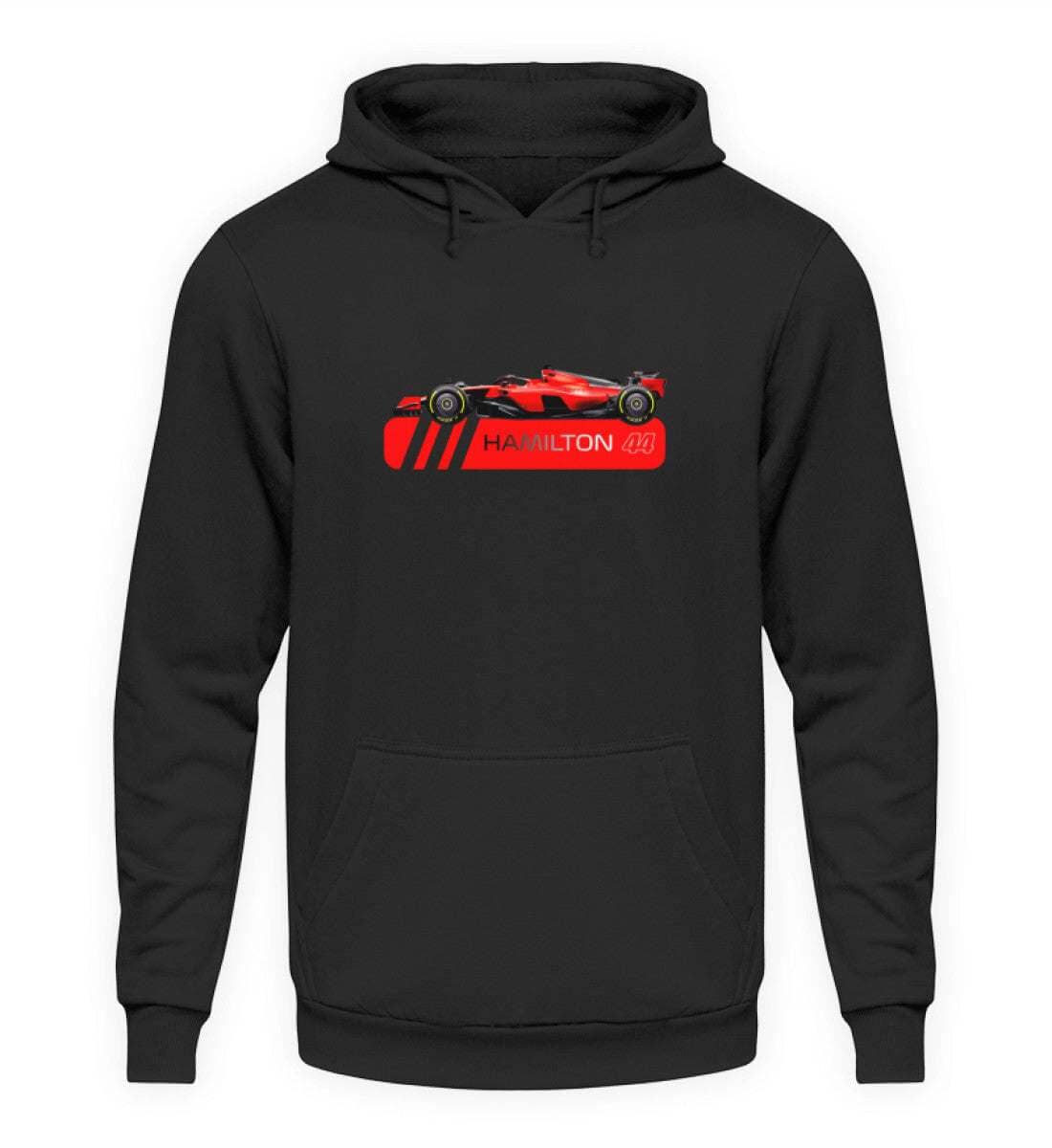 F1 Racing L. Hamilton Ferrari Limited Edition - Unisex Hoodie Hoodie Novawear Tief Schwarz XS 