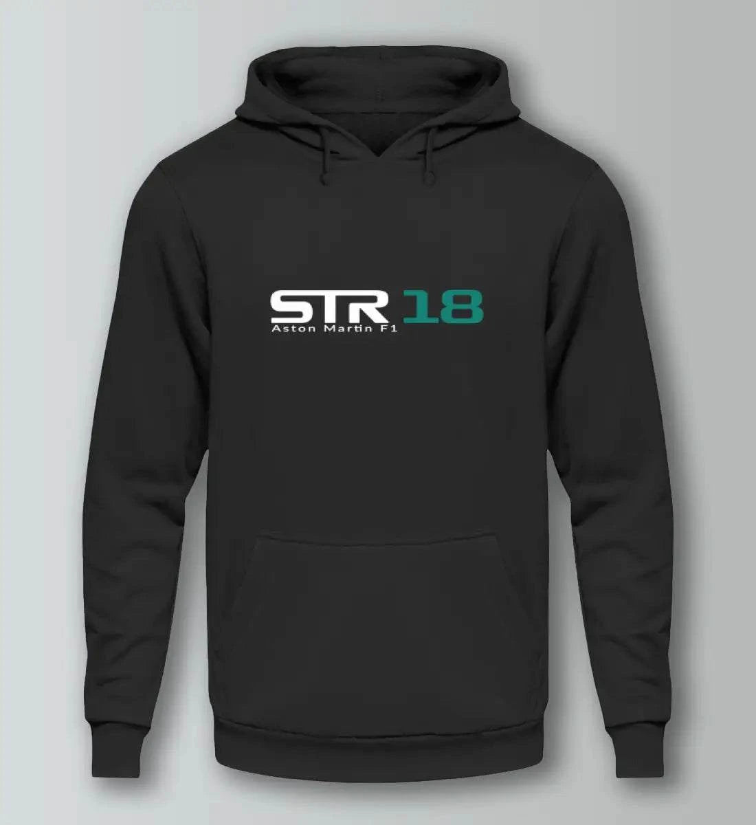 F1 Racing Lance Stroll 18 - Unisex Hoodie Kapuzenpullover Novawear Tief Schwarz XS 