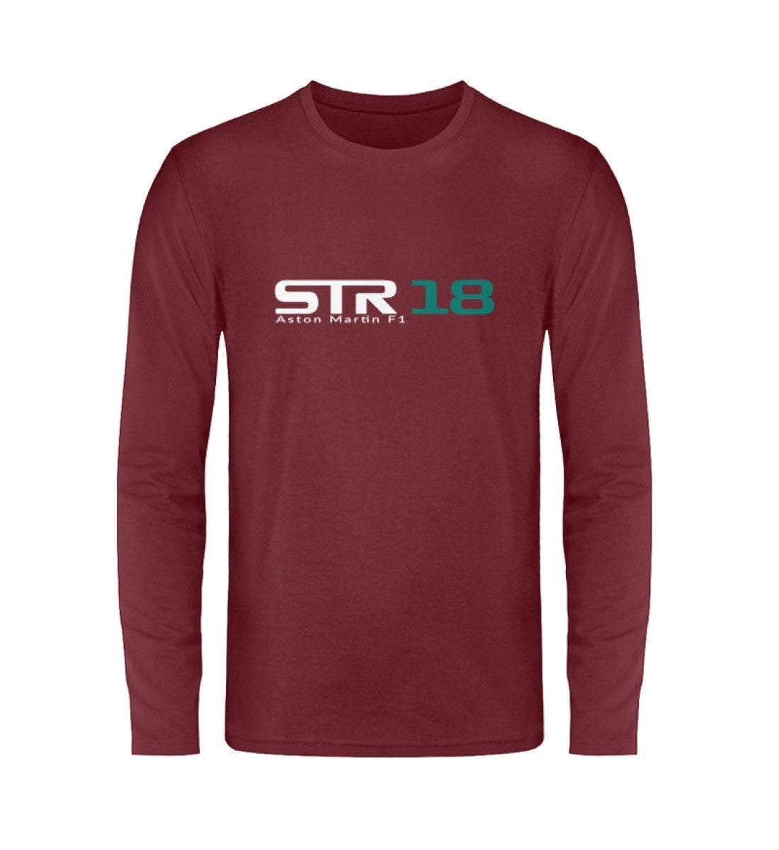 F1 Racing Lance Stroll 18 - Unisex Langarmshirt Unisex Langarmshirt Novawear Burgundy S 