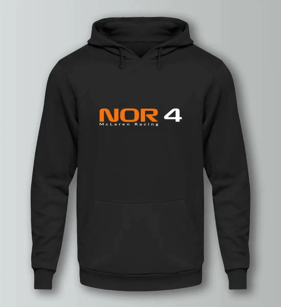 F1 Racing Lando Norris 4 - Unisex Hoodie Kapuzenpullover Novawear Tief Schwarz XS 