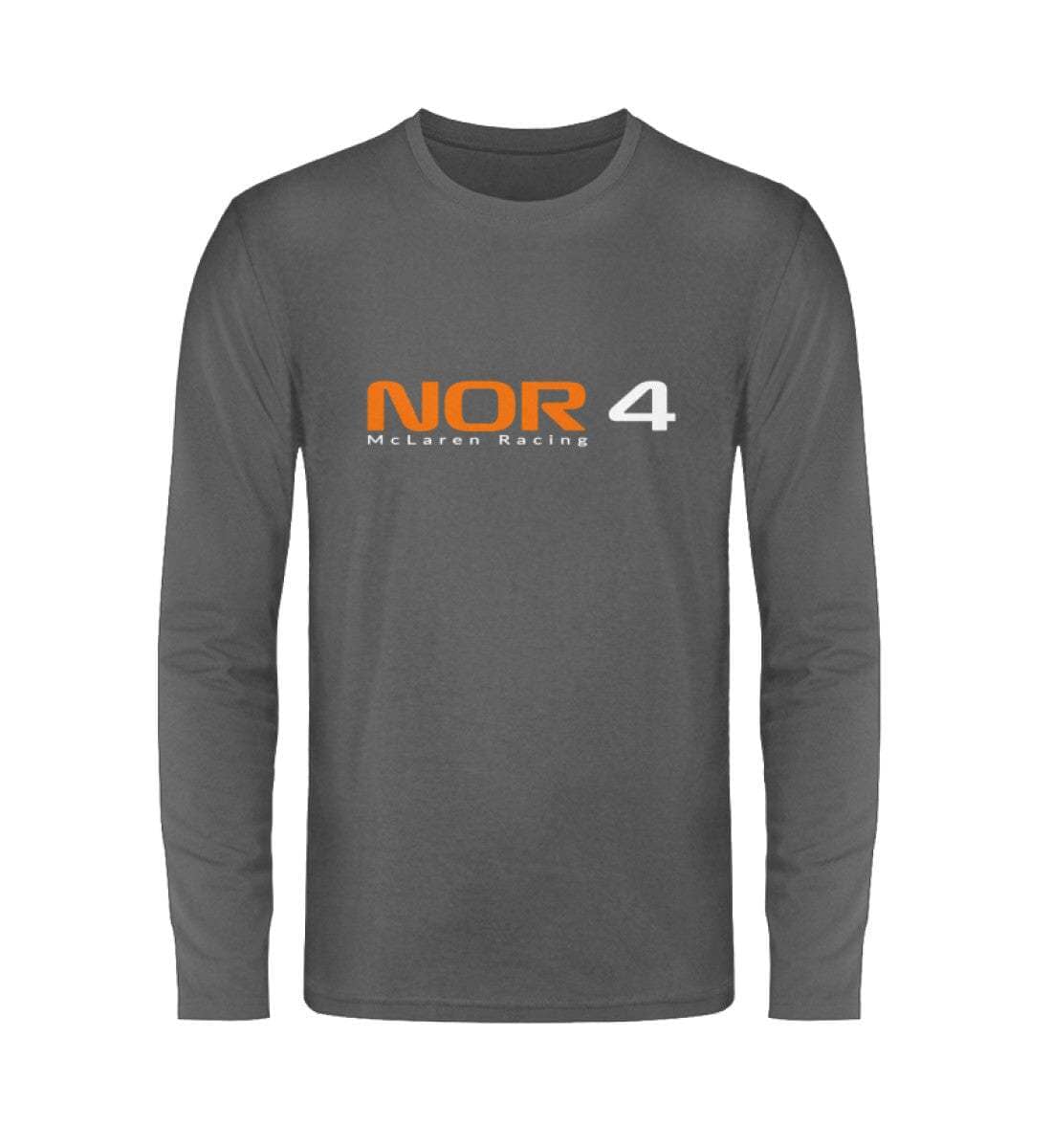 F1 Racing Lando Norris 4 - Unisex Langarmshirt Langarmshirt Novawear Dunkelgrau S 