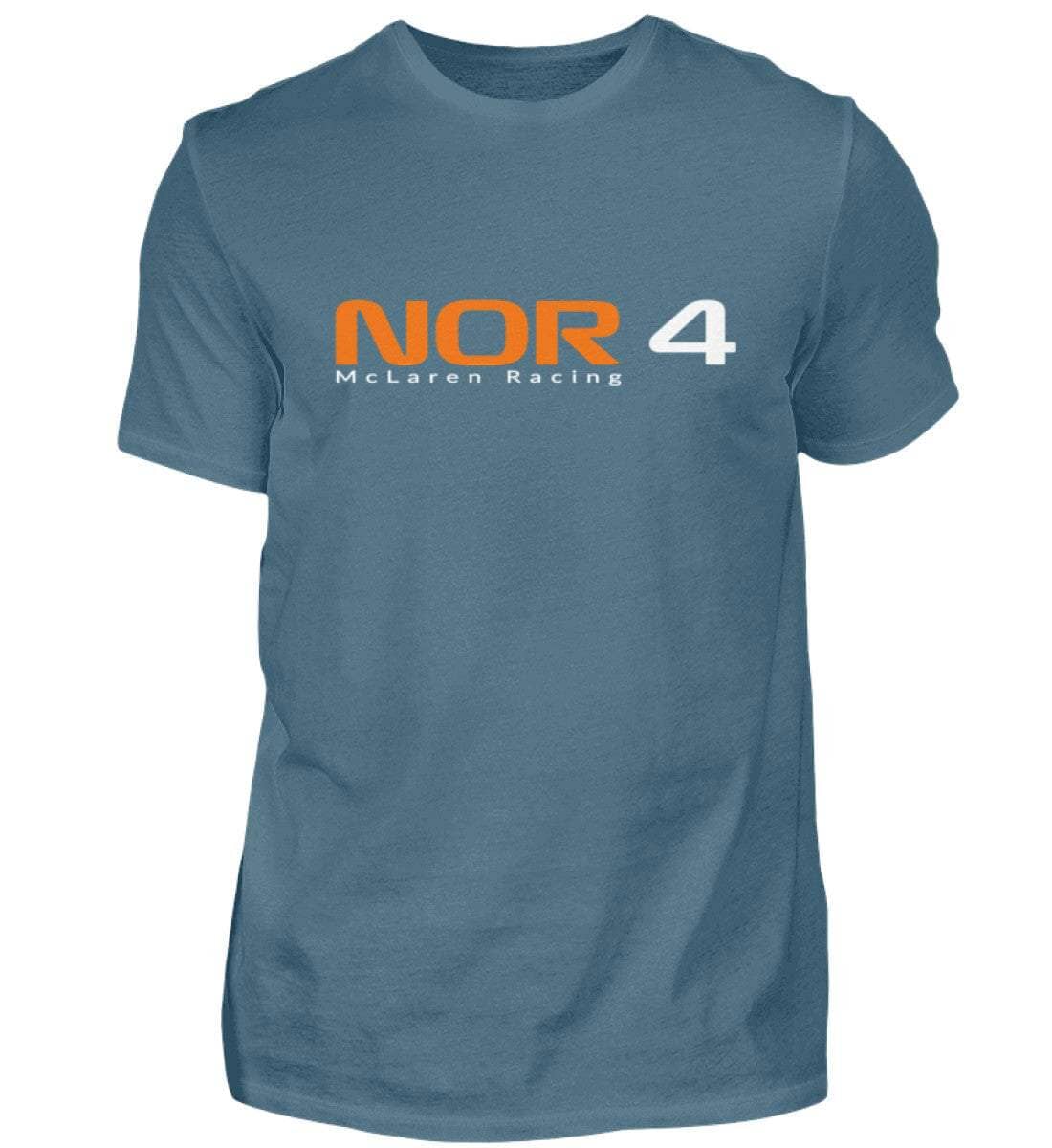 F1 Racing Lando Norris 4 - Unisex Shirt T-Shirt Novawear Steinblau XS 