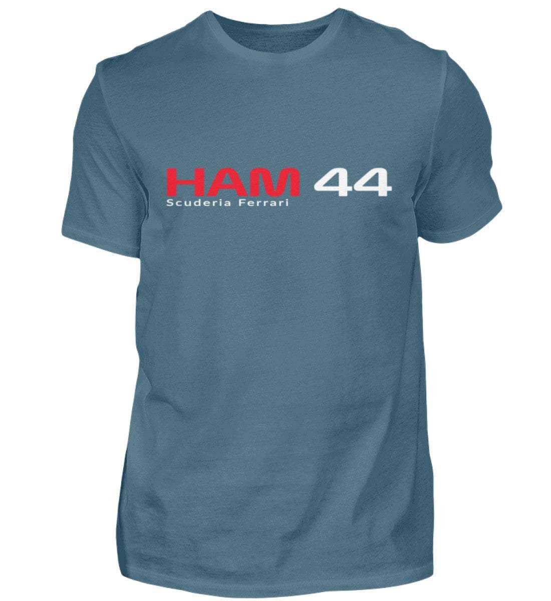 F1 Racing Lewis Hamilton 44 - Herren Shirt Herren Basic T-Shirt Shirtee Stone Blue XS 