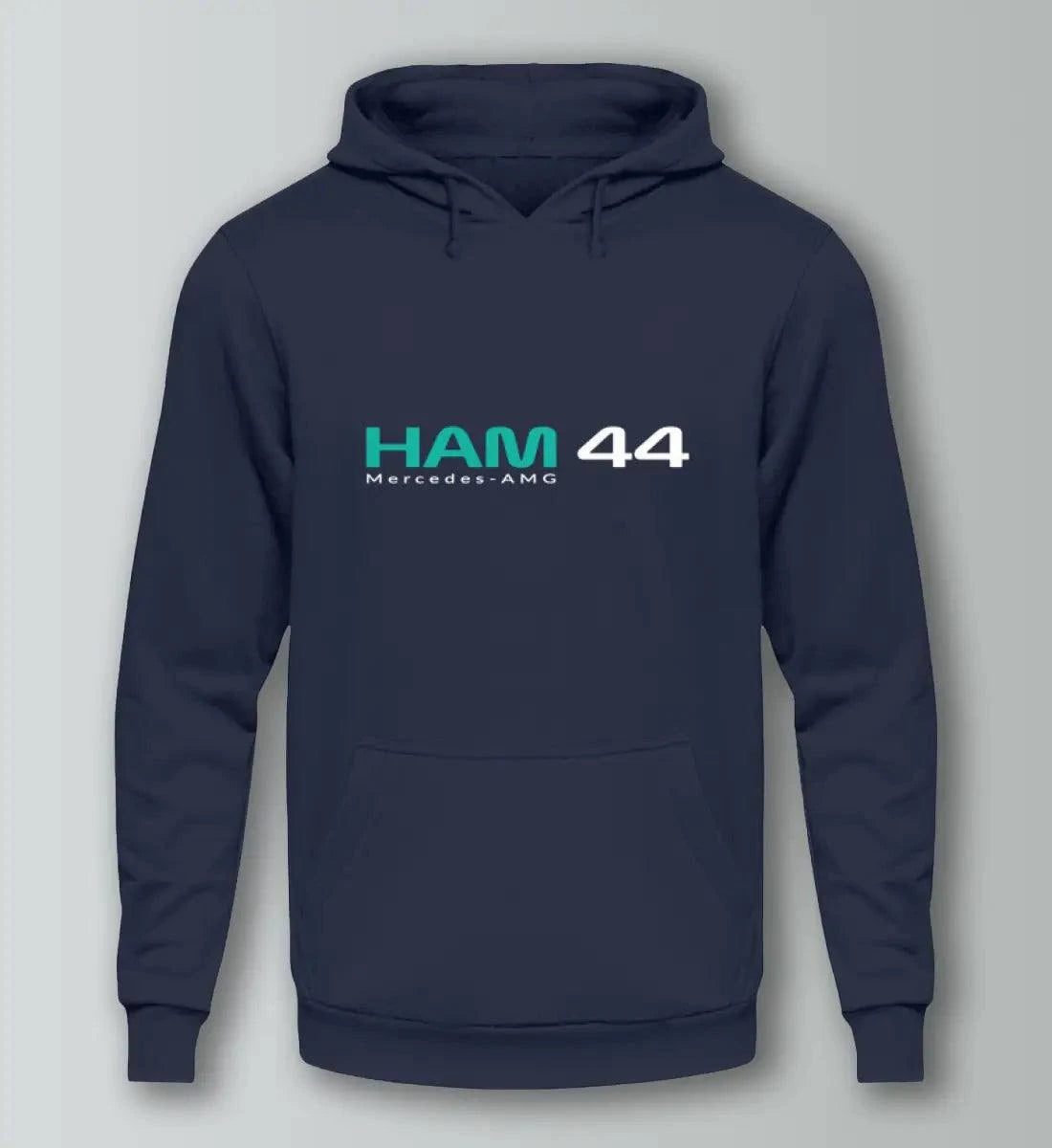 F1 Racing Lewis Hamilton 44 - Unisex Hoodie Kapuzenpullover Novawear Oxford Navy XS 