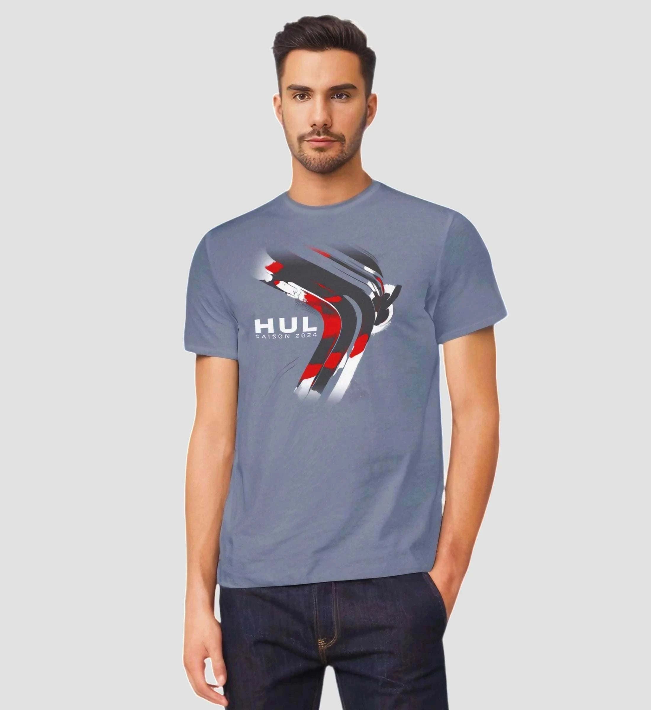 F1 Racing Nico Hülkenberg 2024 Limited Edition - Herren Shirt T-Shirt Novawear Pacific Grey S 