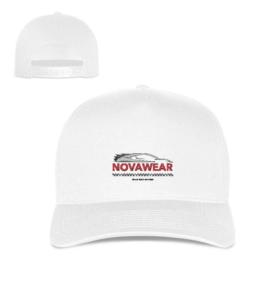 F1 Racing Novawear - Curved Classic Snapback Snapback Novawear White OneSize 