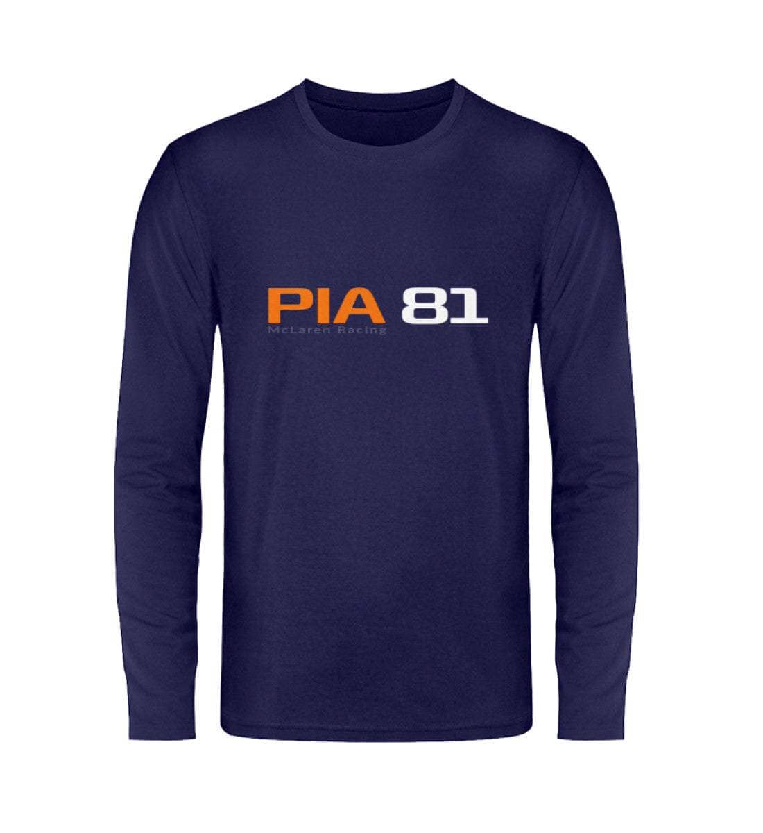 F1 Racing Oscar Piastri 81 - Unisex Langarmshirt Langarmshirt Novawear Navy S 