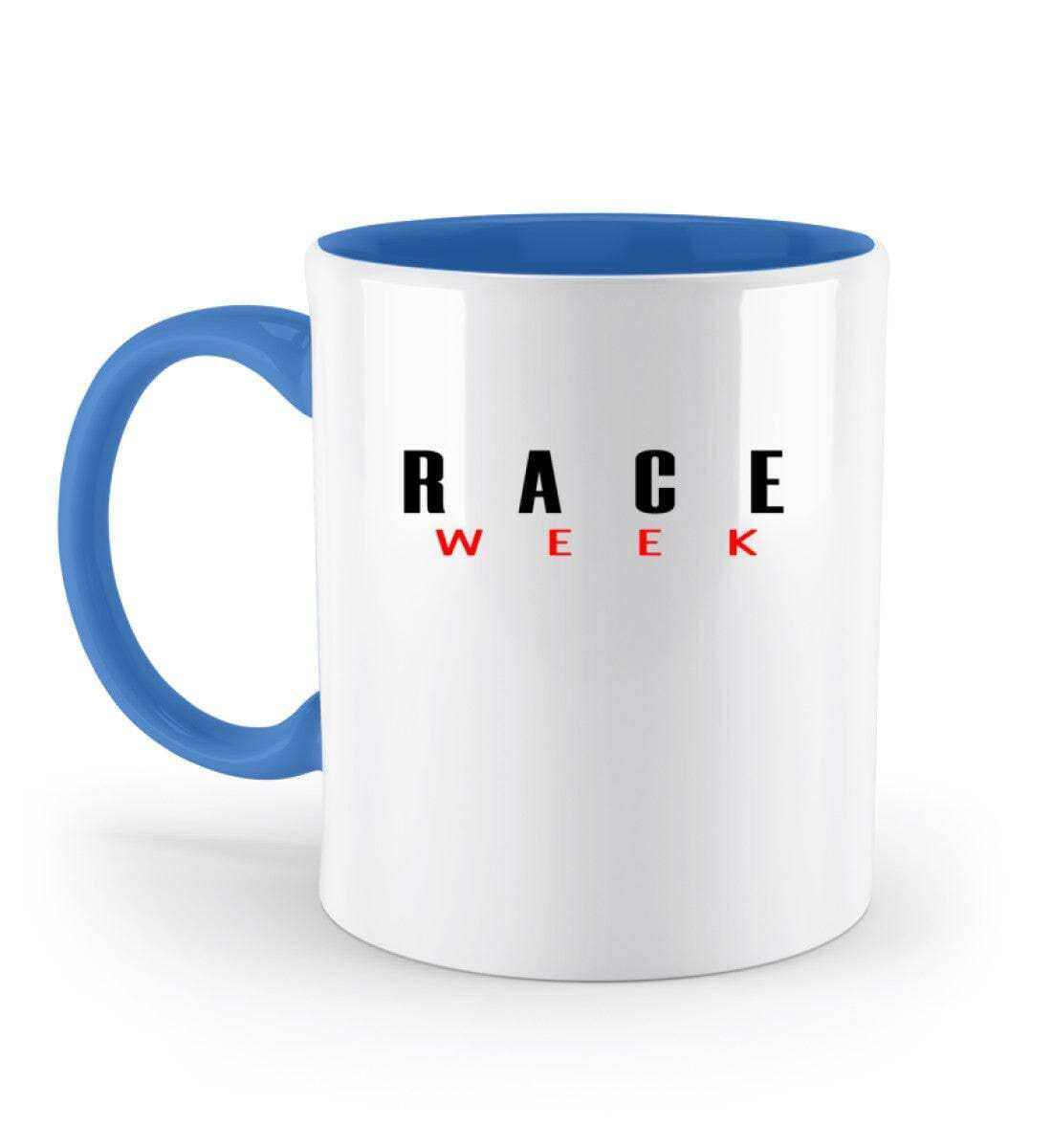 F1 Racing Race Week - Zweifarbige Tasse Tasse Zweifarbig Novawear Blau 330ml 