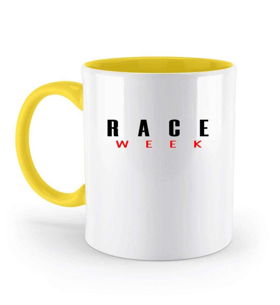 F1 Racing Race Week - Zweifarbige Tasse Tasse Zweifarbig Novawear Yellow 330ml 