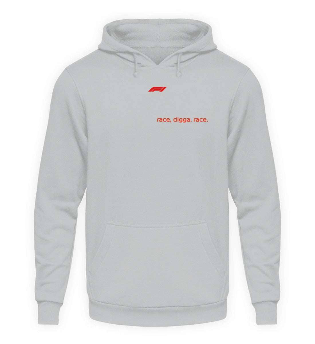 F1 Racing RaceDiggaRace - Unisex Kapuzenpullover Hoodie Hoodie Novawear Heather Sport Grey XS 