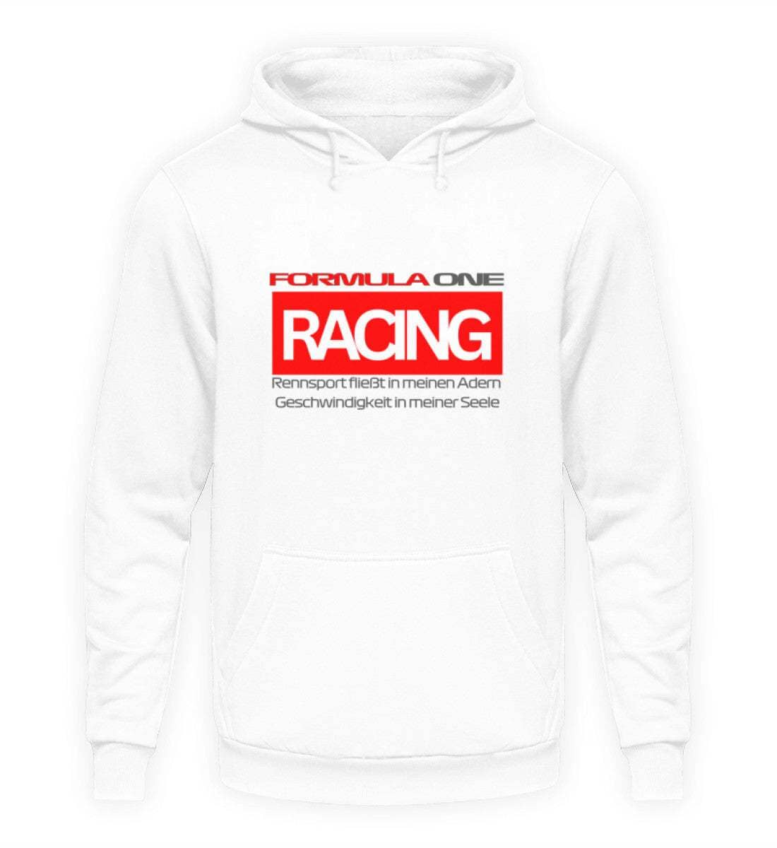 F1 Racing Rennsport - Unisex Hoodie Hoodie Novawear Arktikweiß XS 