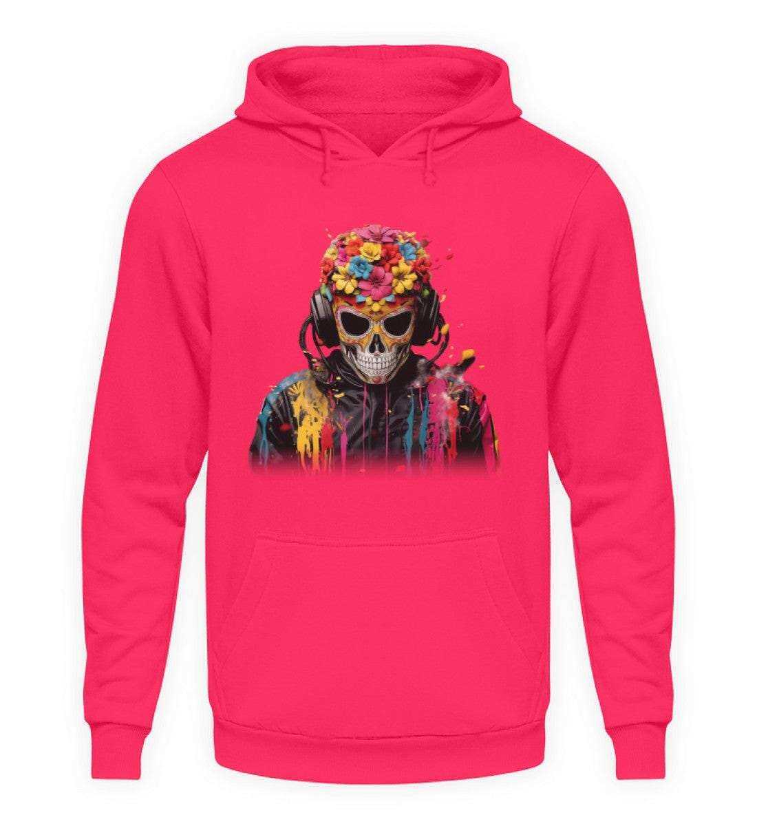 F1 Racing Skull - Unisex Hoodie Hoodie Novawear Hot Pink XS 