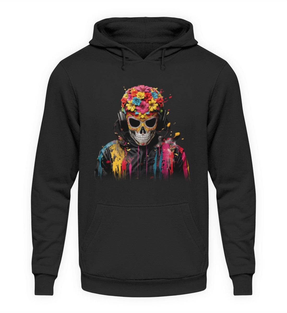 F1 Racing Skull - Unisex Hoodie Hoodie Novawear Tief Schwarz XS 