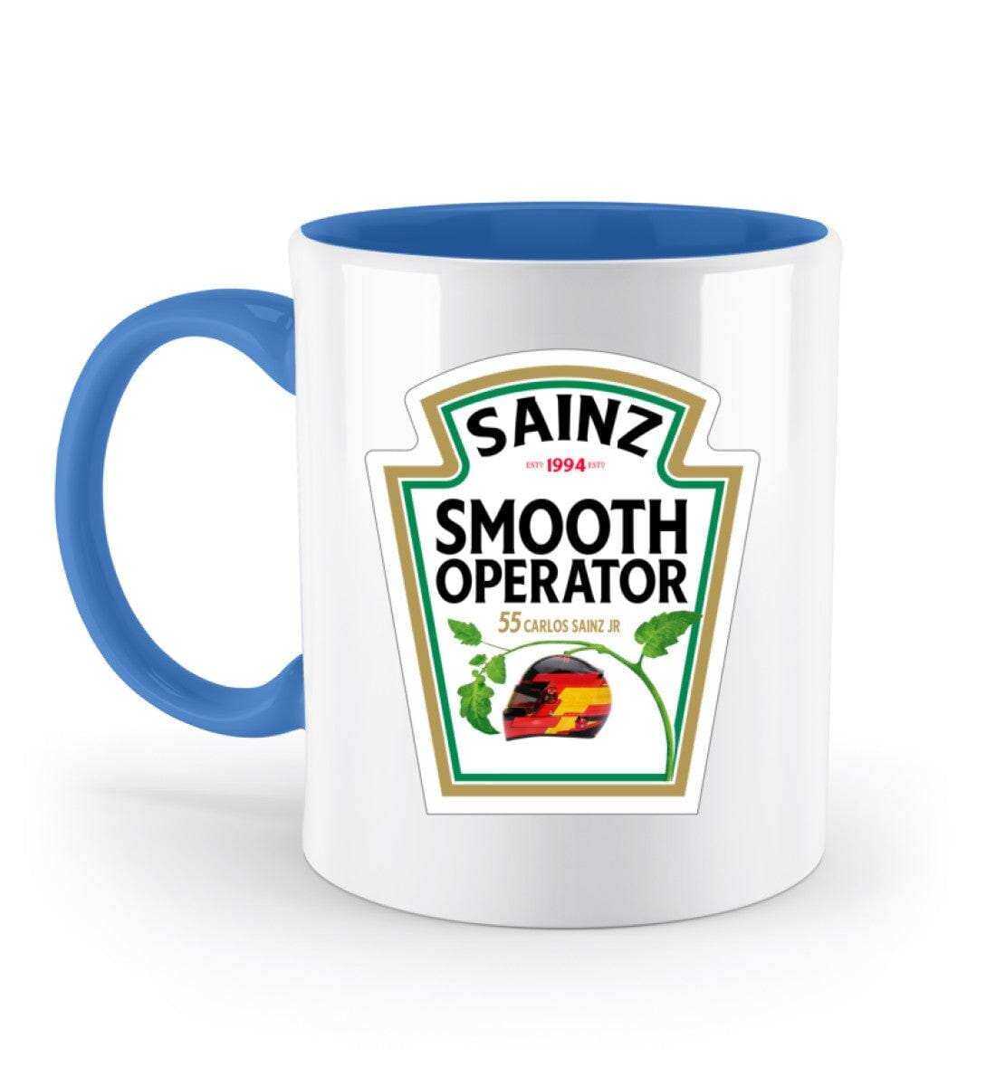 F1 Racing Smooth Operator Sainz - Zweifarbige Tasse Tasse Zweifarbig Novawear Blau 330ml 