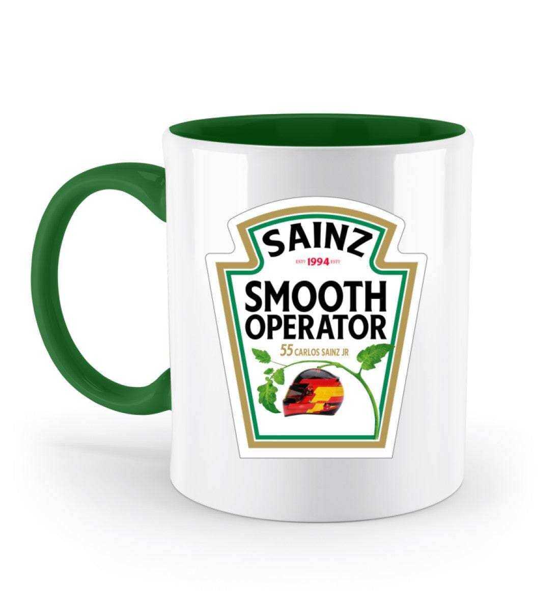 F1 Racing Smooth Operator Sainz - Zweifarbige Tasse Tasse Zweifarbig Novawear Irish Green 330ml 