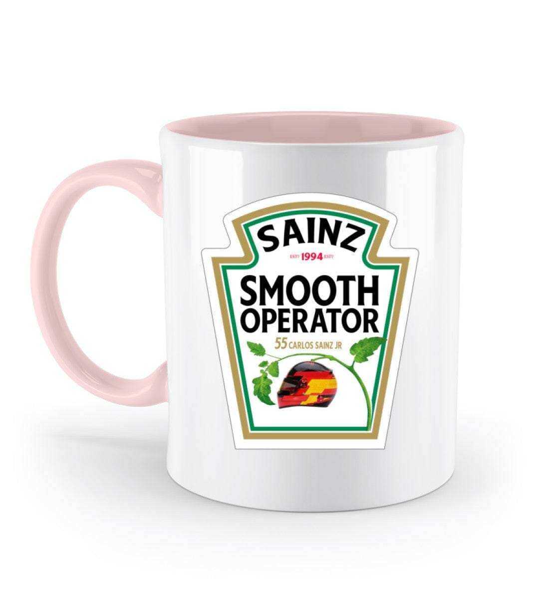 F1 Racing Smooth Operator Sainz - Zweifarbige Tasse Tasse Zweifarbig Novawear Puder Rosa 330ml 