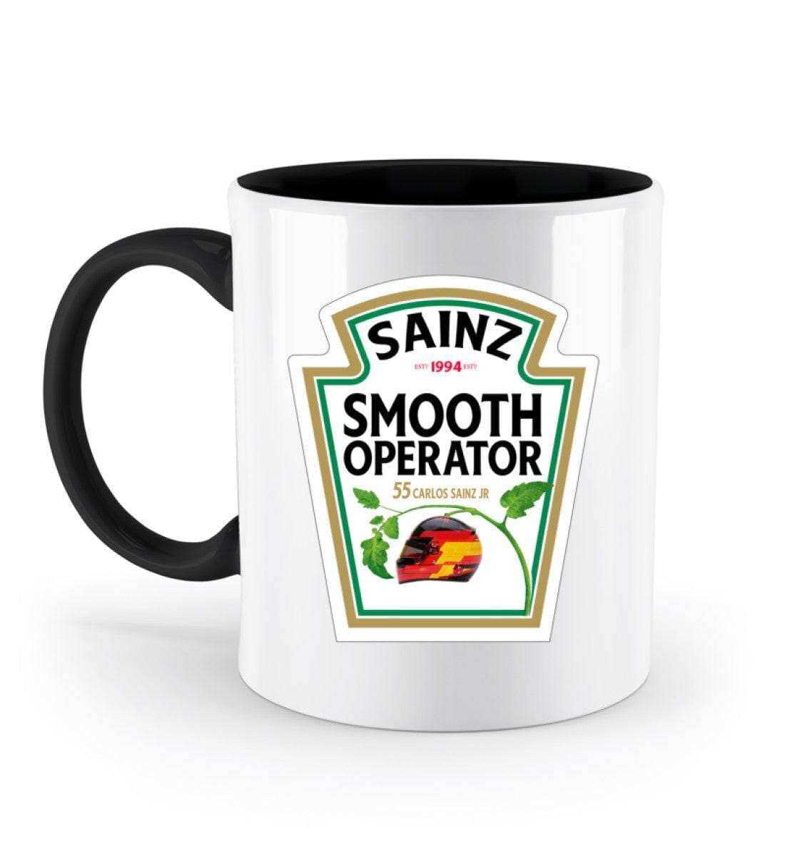 F1 Racing Smooth Operator Sainz - Zweifarbige Tasse Tasse Zweifarbig Novawear Schwarz 330ml 