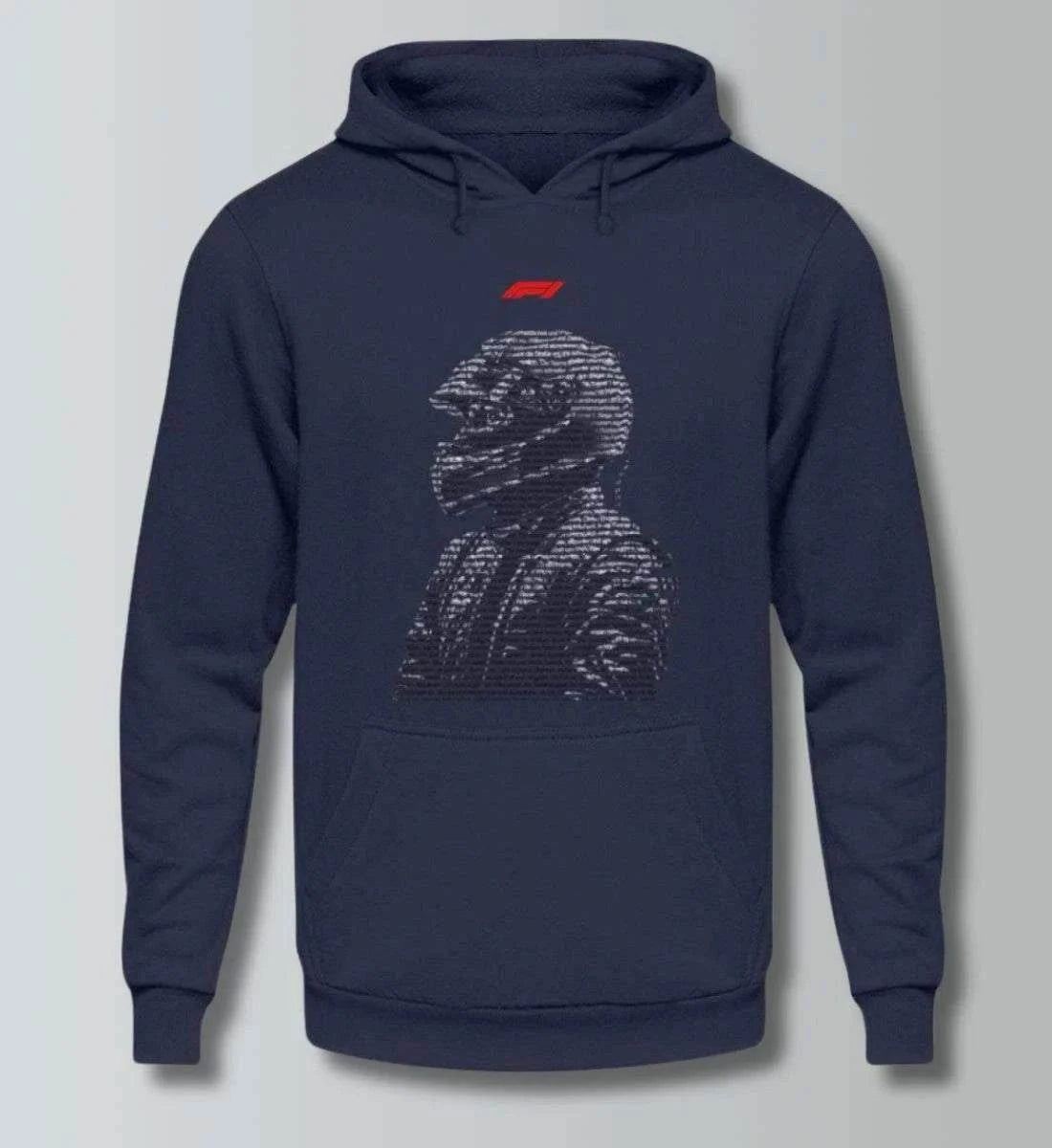 F1 Racing Typographie - Unisex Hoodie Kapuzenpullover Novawear Oxford Navy XS 