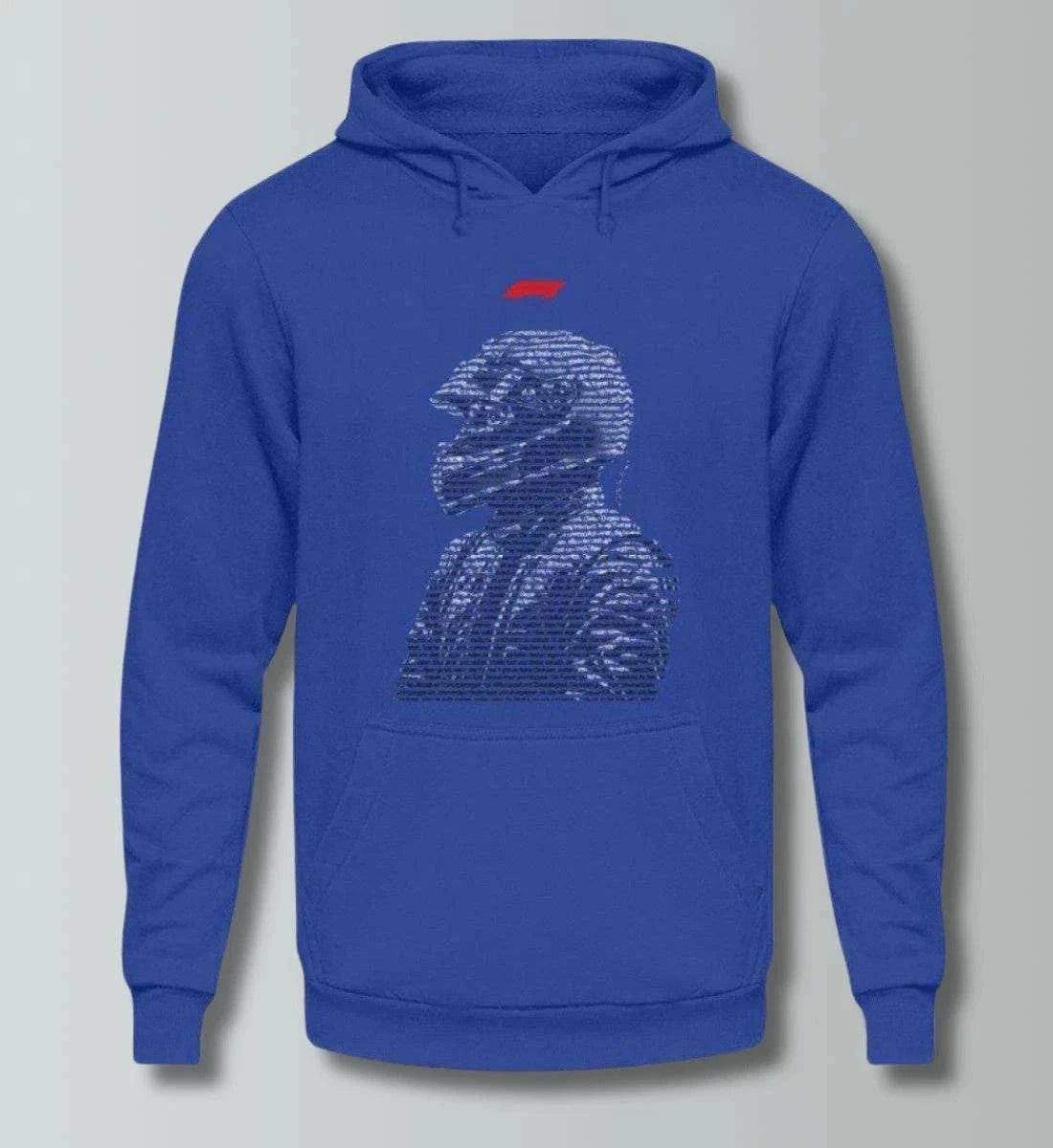 F1 Racing Typographie - Unisex Hoodie Kapuzenpullover Novawear Royalblau XS 